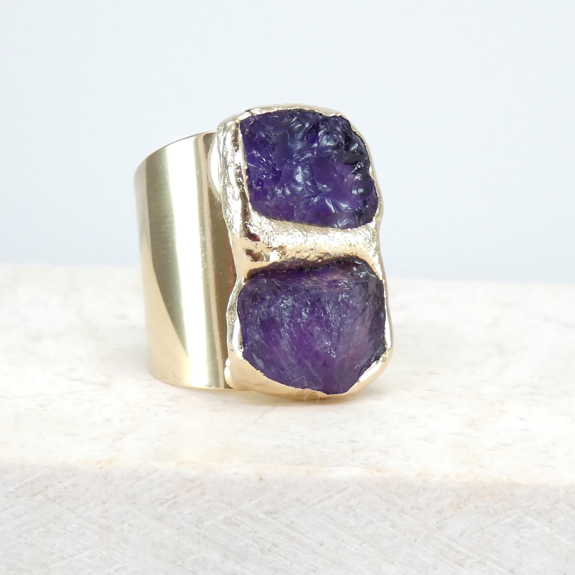 Double Birthstone Ring