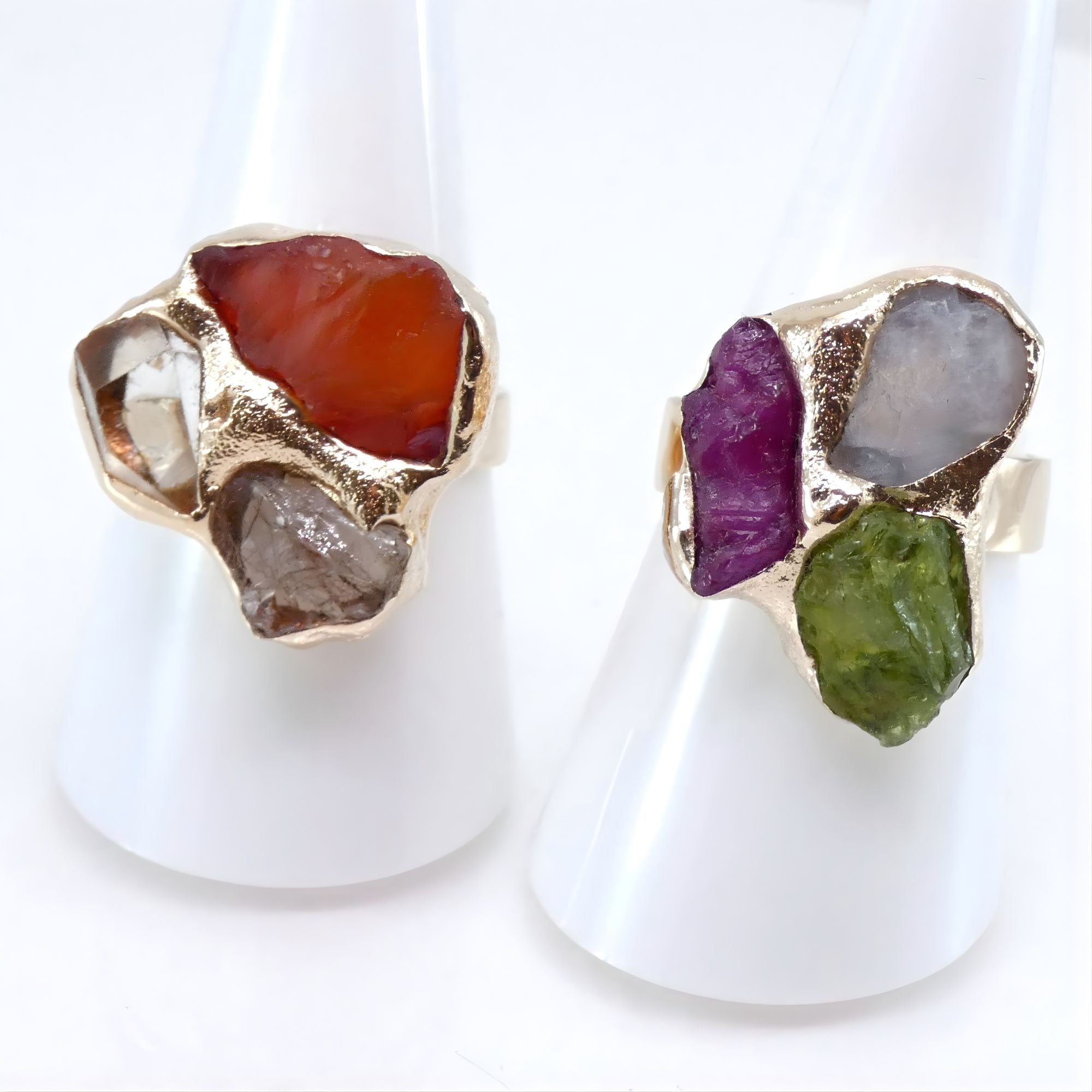 Birthstone Cluster Ring