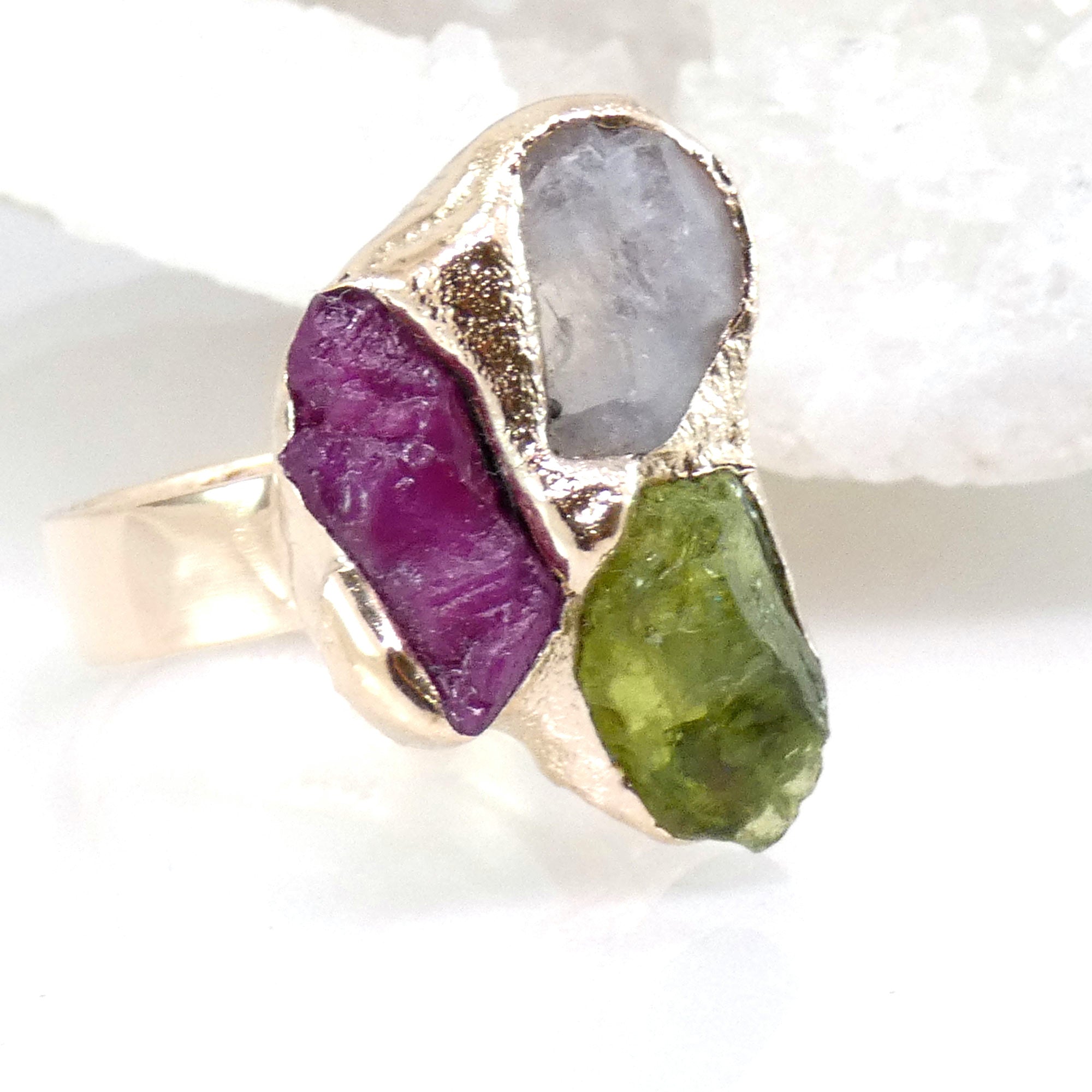 Birthstone Cluster Ring
