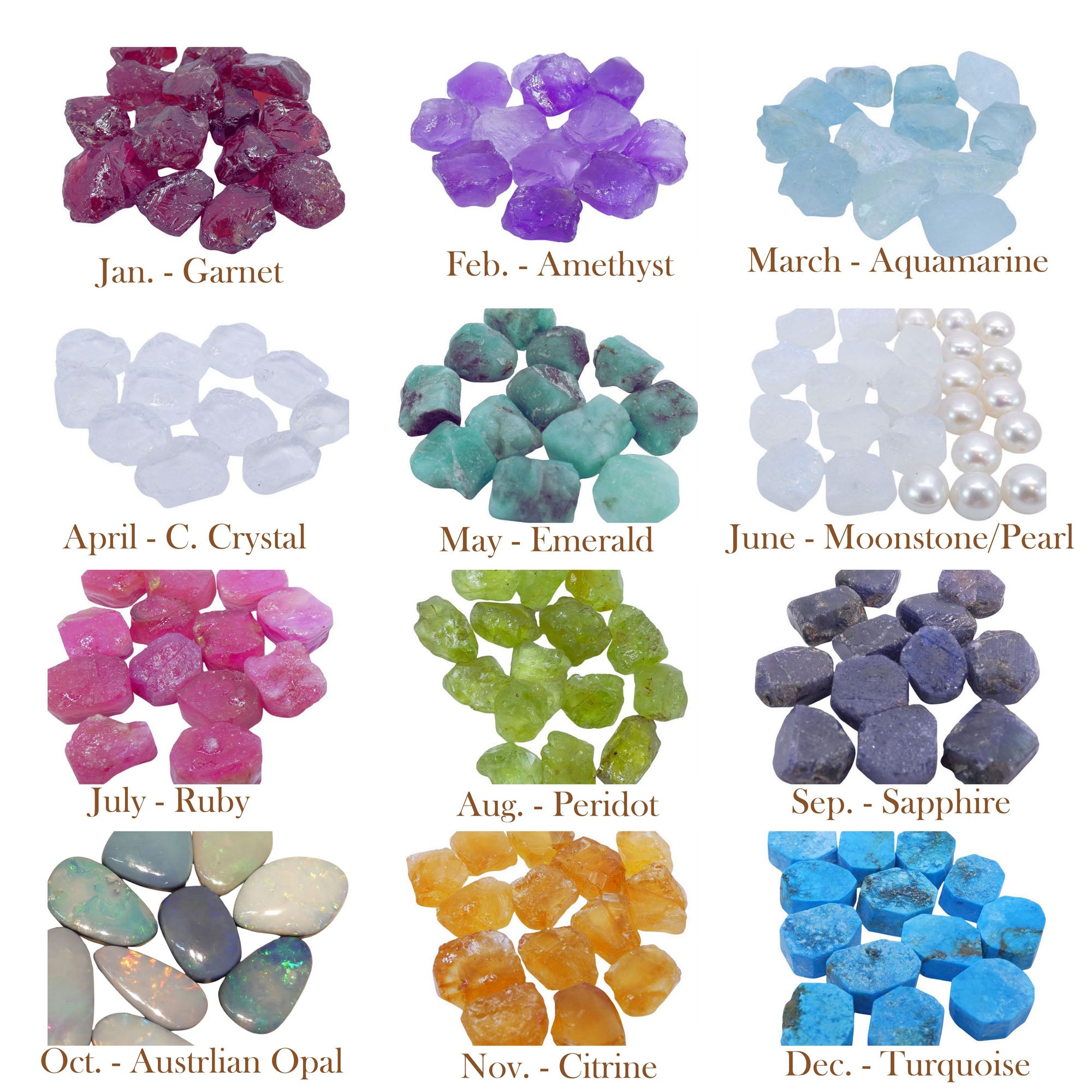 Birthstone Dangle Earrings