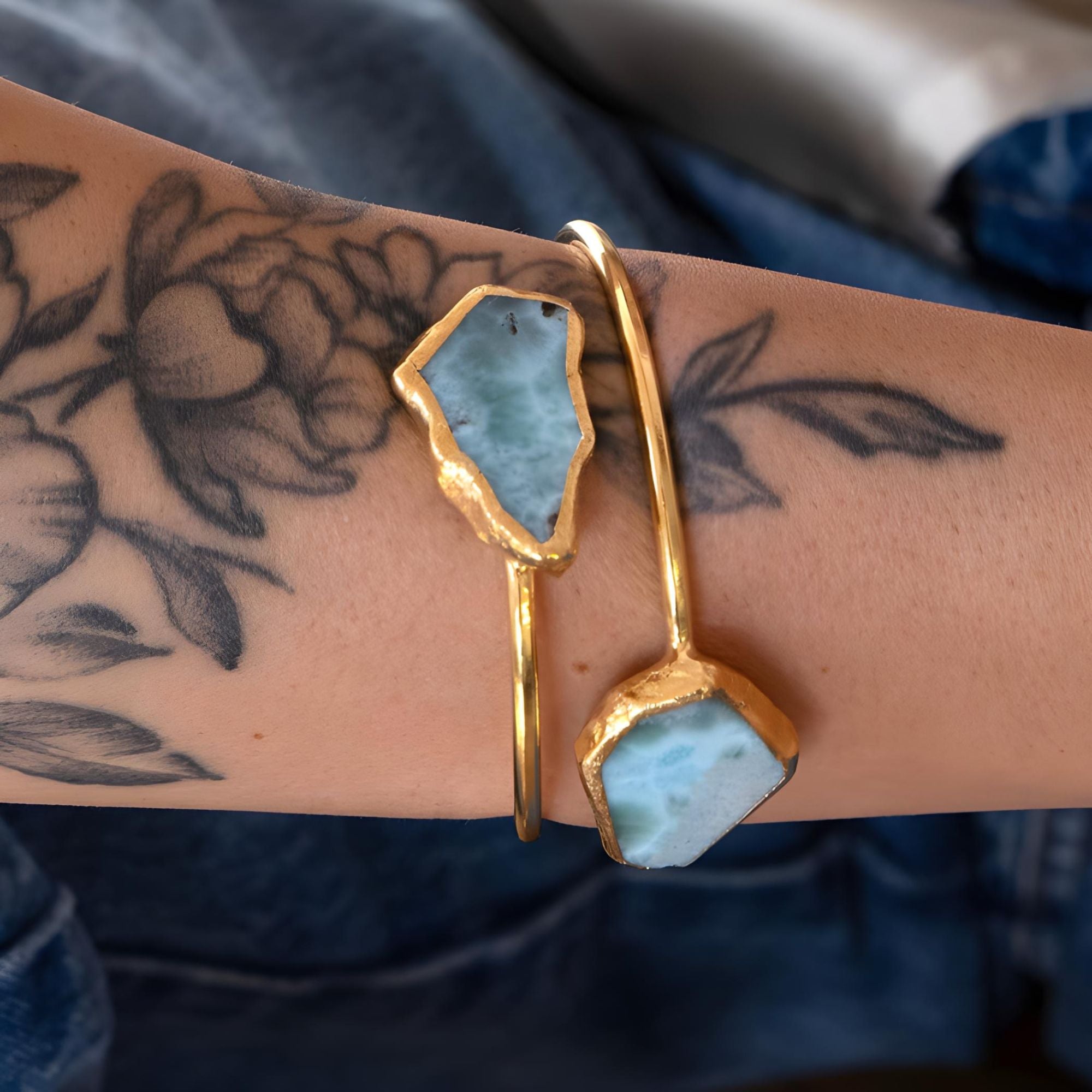 Larimar Double Bracelet