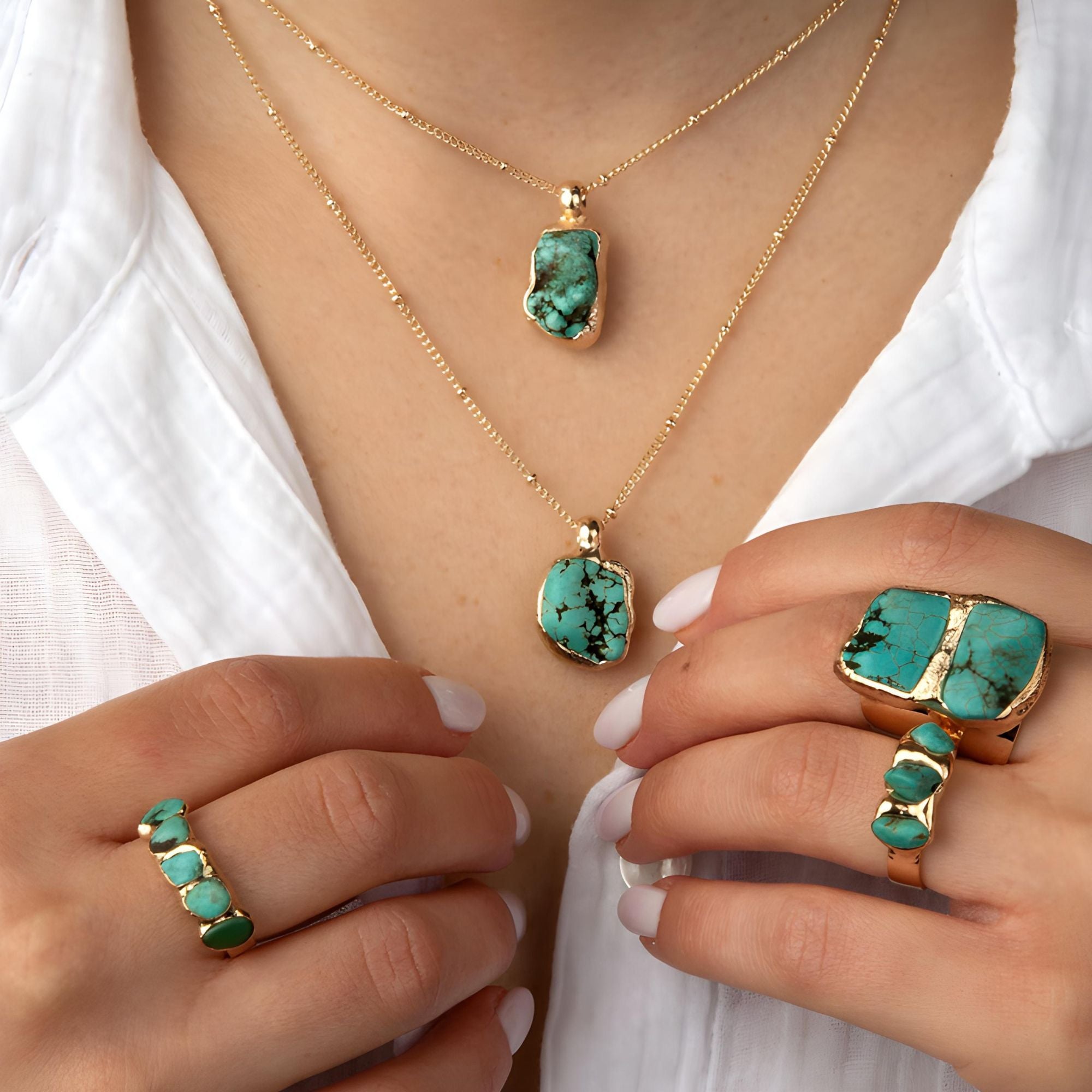 Turquoise Nugget Necklace