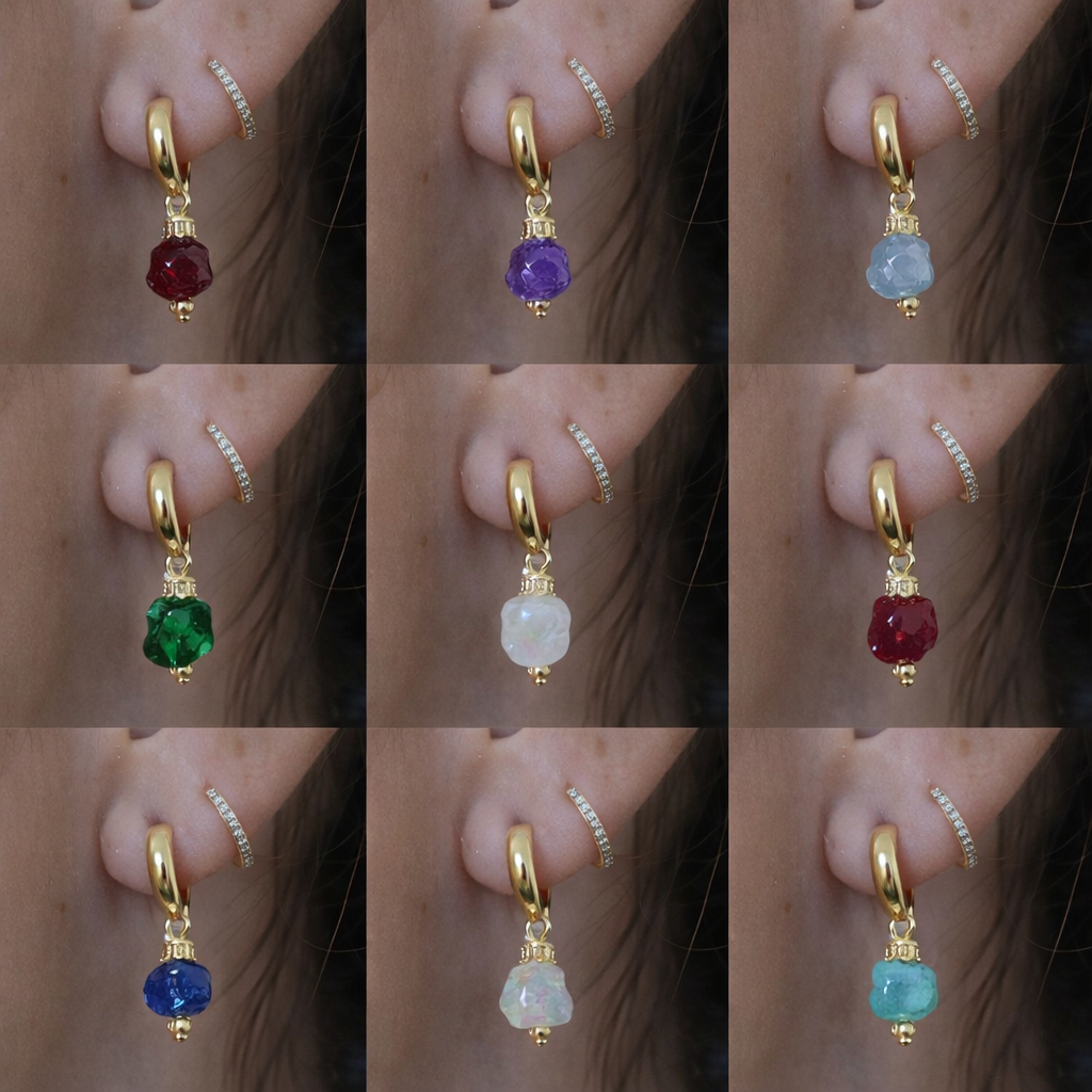 Birthstone Dangle Earrings