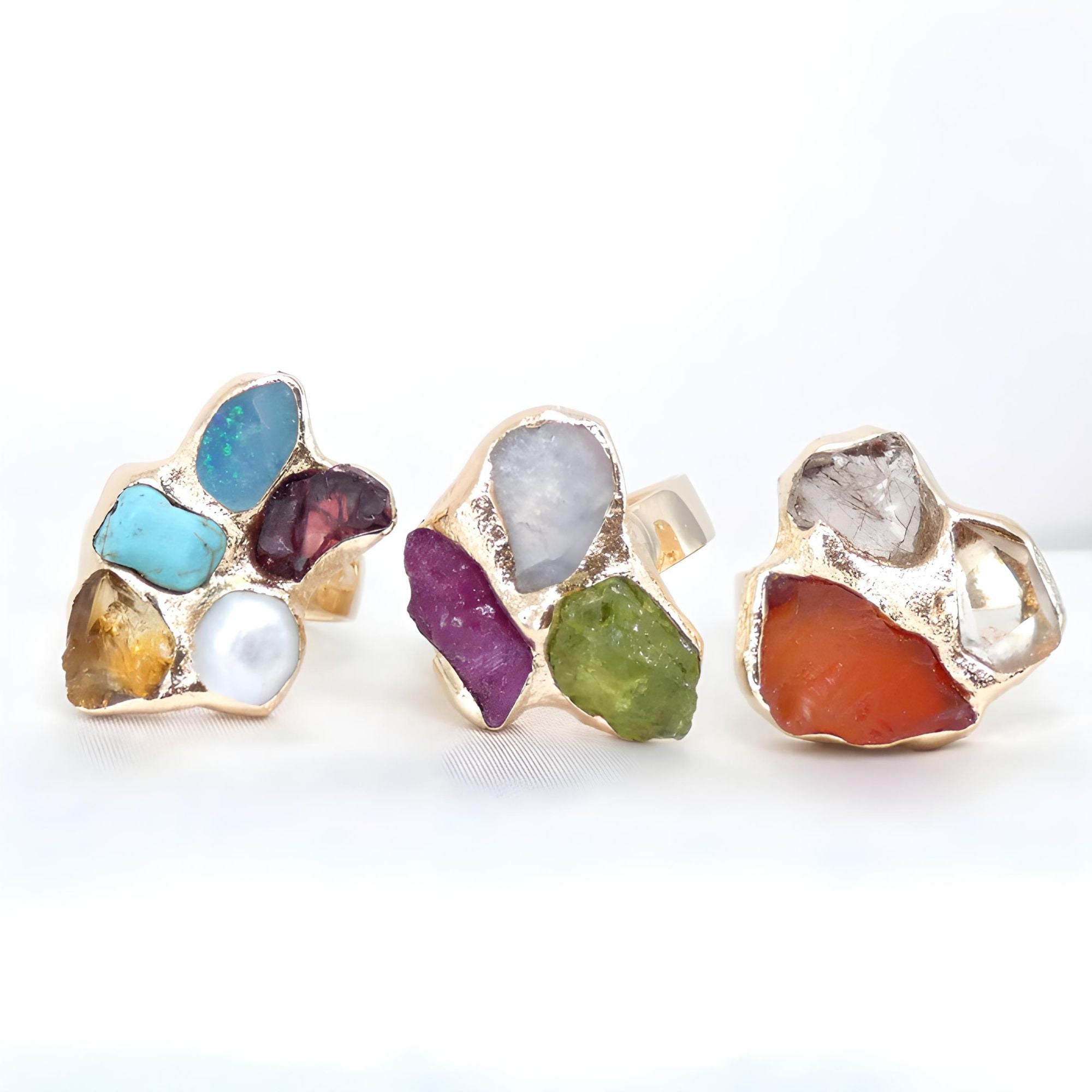 Birthstone Cluster Ring
