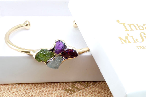 Mom Birthstone Bracelet, Custom Family Birthstone Bracelet.