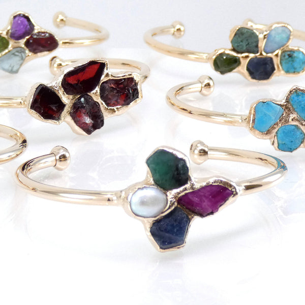 Mom Birthstone Bracelet, Custom Family Birthstone Bracelet.