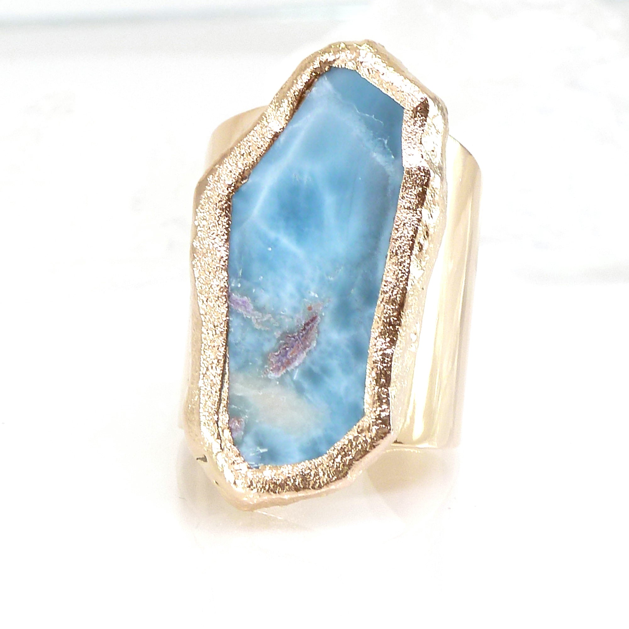 Large Larimar Ring