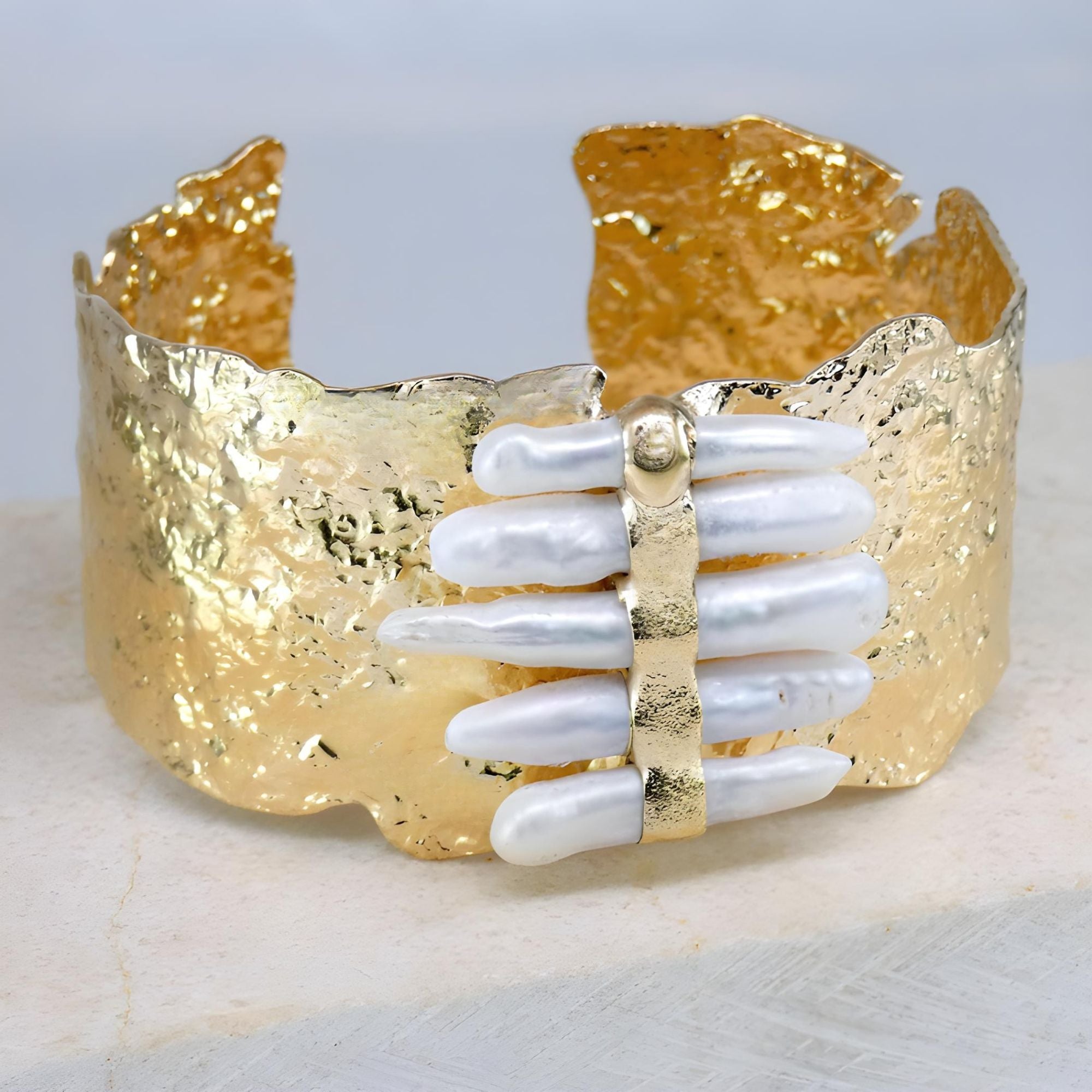 Pearl Wide Bracelet