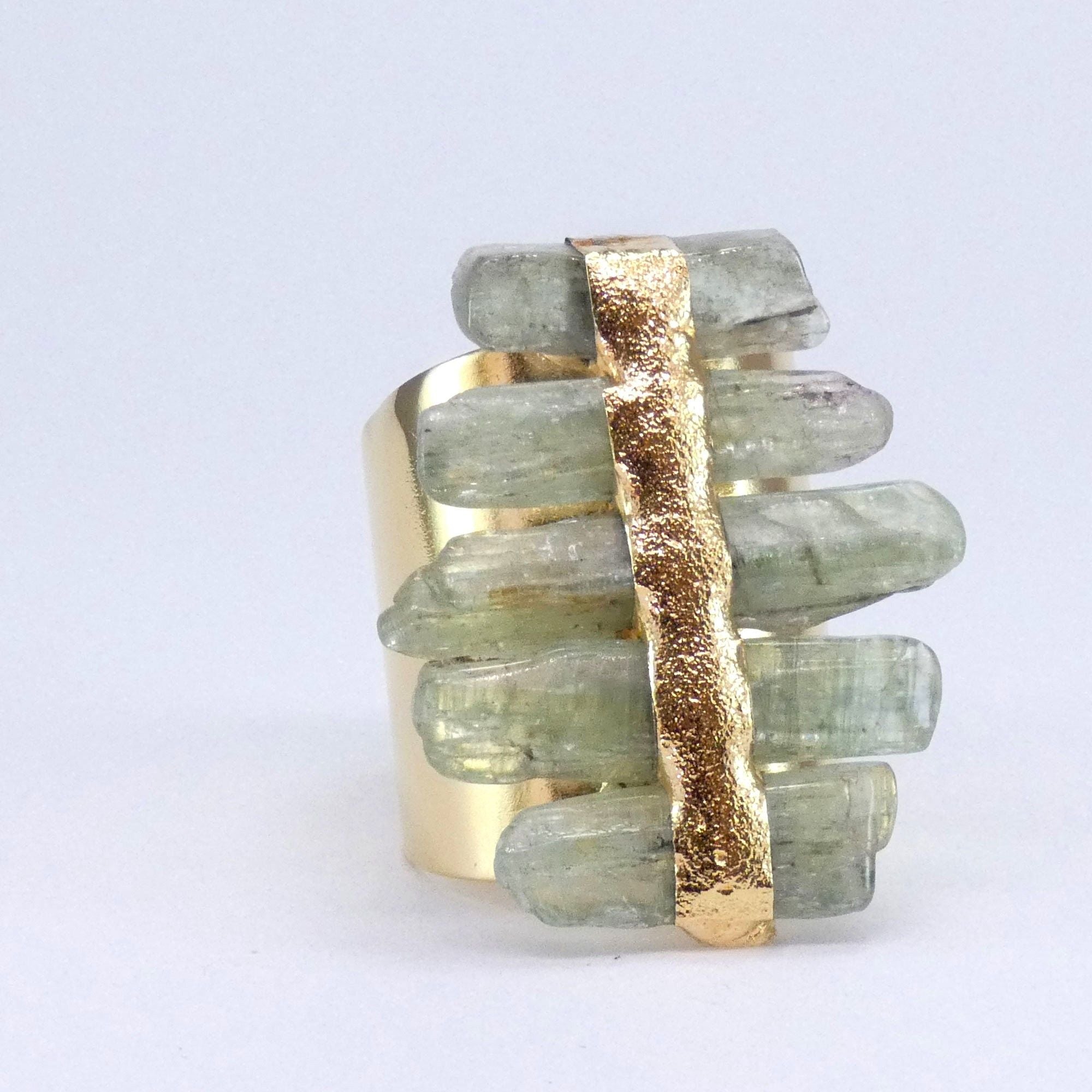 Kyanite 5 Stones Ring