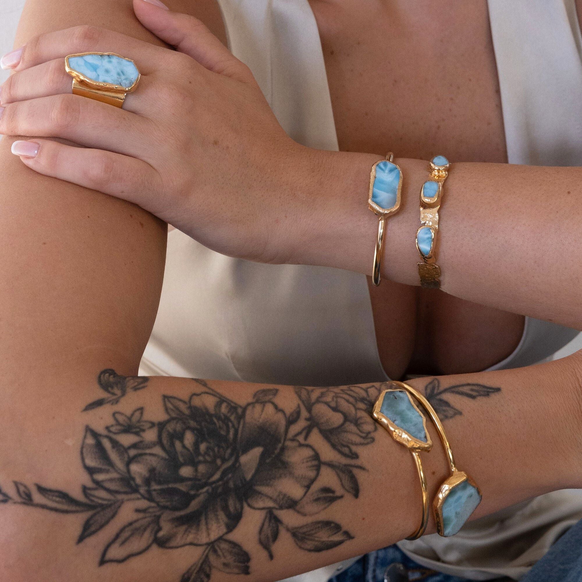 Larimar Double Bracelet