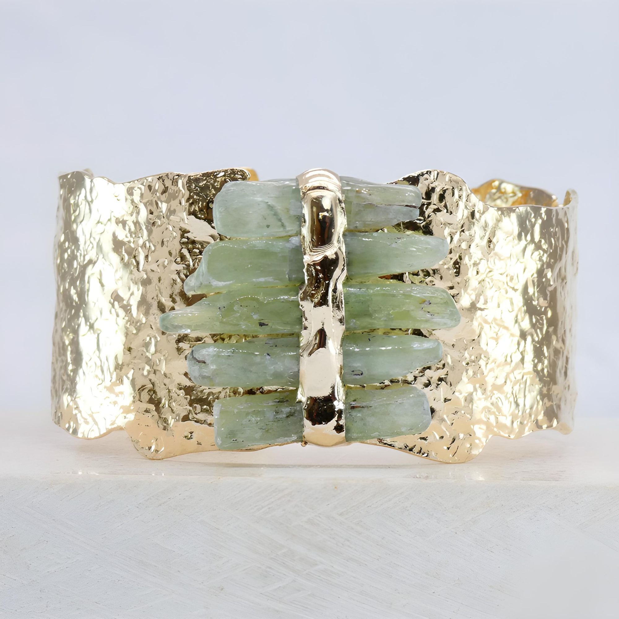 Kyanite Wide Bracelet