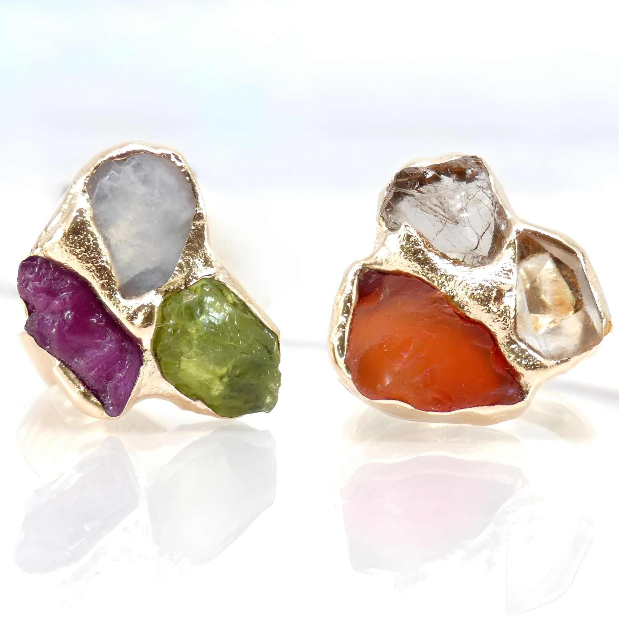 Birthstone Cluster Ring