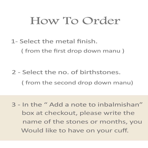 Custom Birthstone Bracelet.