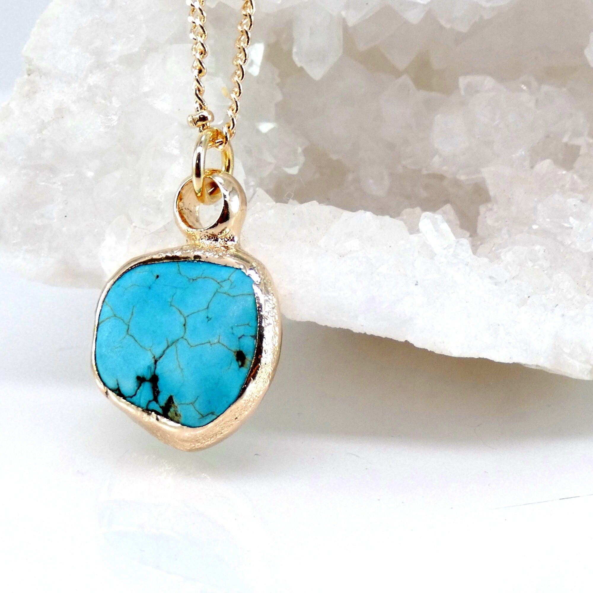 Small Slab Turquoise Necklace