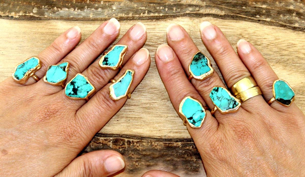 Raw Turquoise Ring