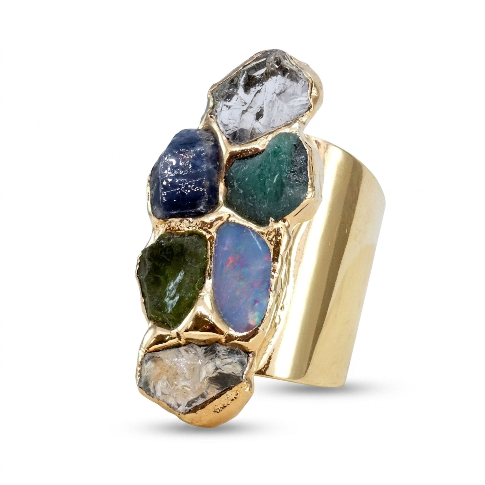 Birthstone Ring -Cluster Adjustable Custom Ring