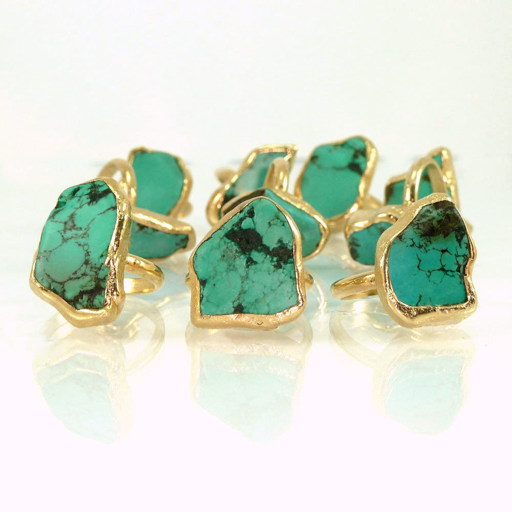 Raw Turquoise Ring.