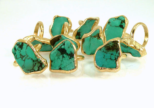 Raw Turquoise Ring.