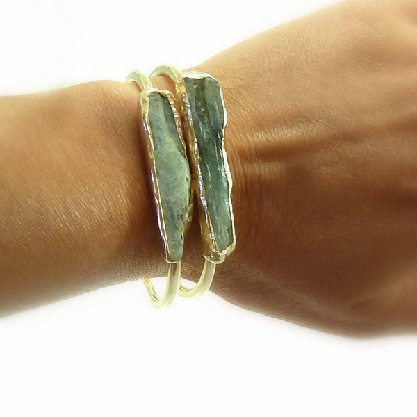 Raw Kyanite Bracelet.