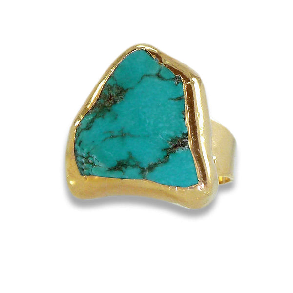Raw Turquoise Ring.
