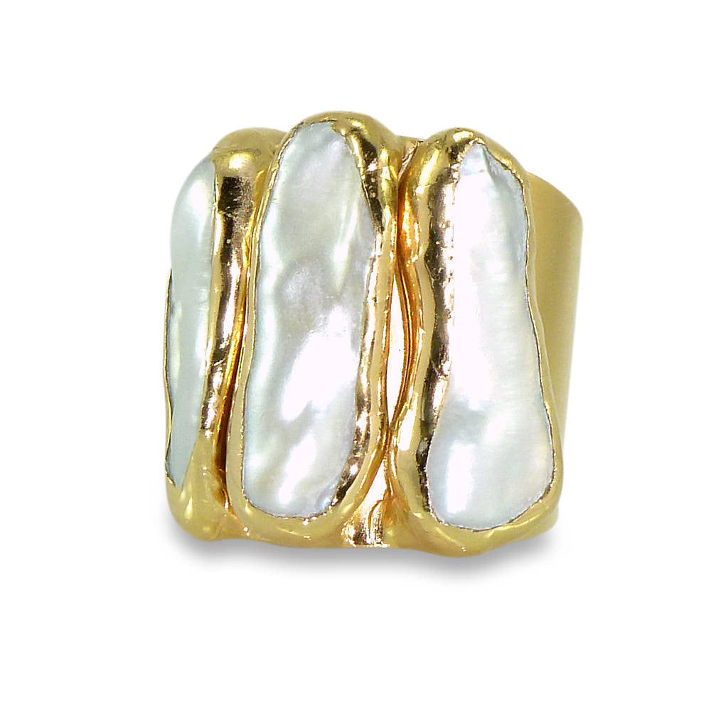 Pearl Ring Gold.