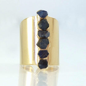 Raw Sapphire Ring.