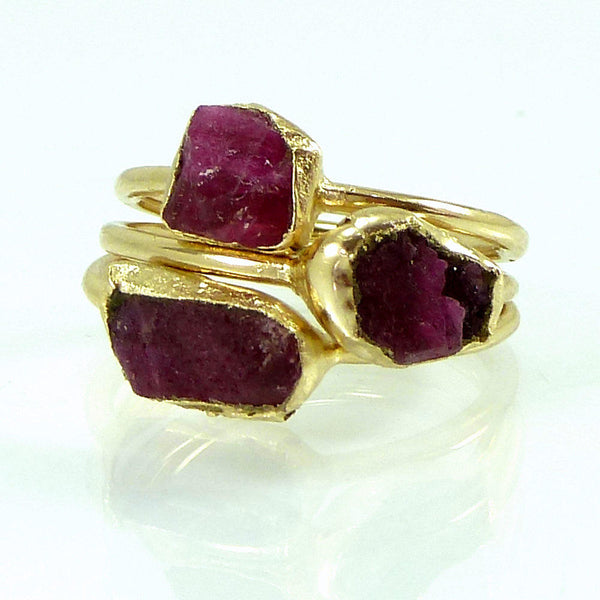 Raw Ruby Ring.