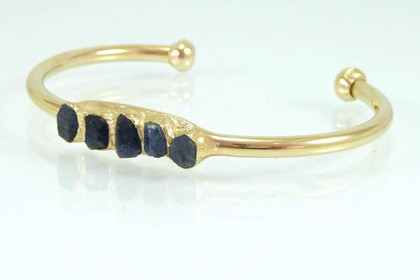 Raw Sapphire Bracelet.