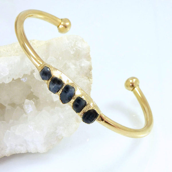 Raw Sapphire Bracelet.