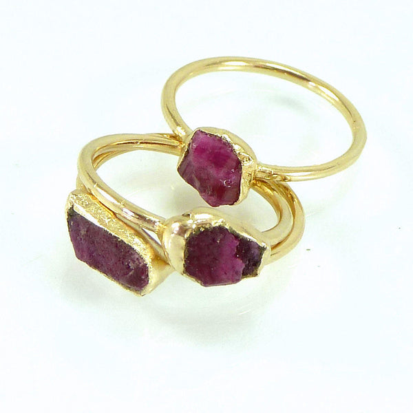 Raw Ruby Ring.