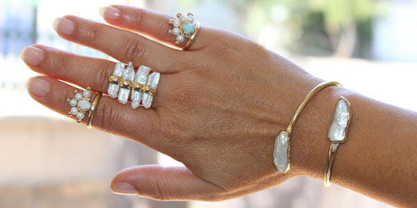 Pearl Cuff Bracelet.