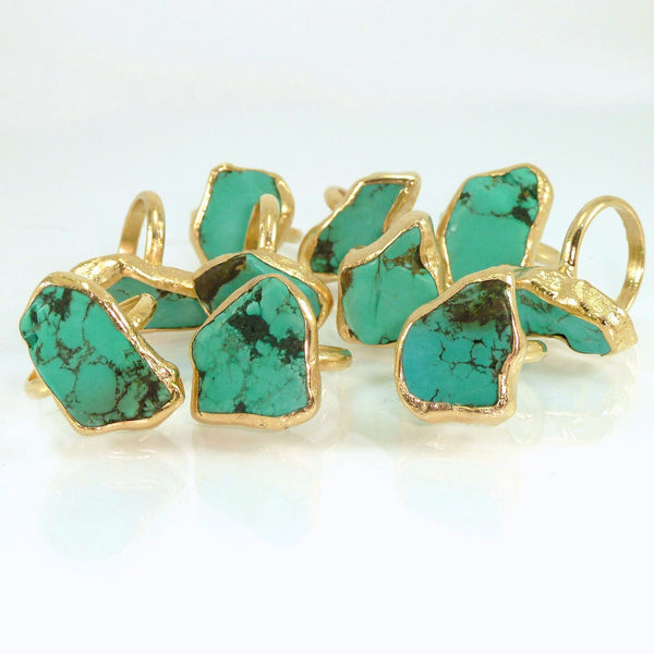 Raw Turquoise Ring.