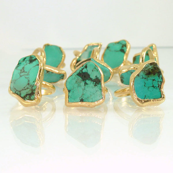 Raw Turquoise Ring.