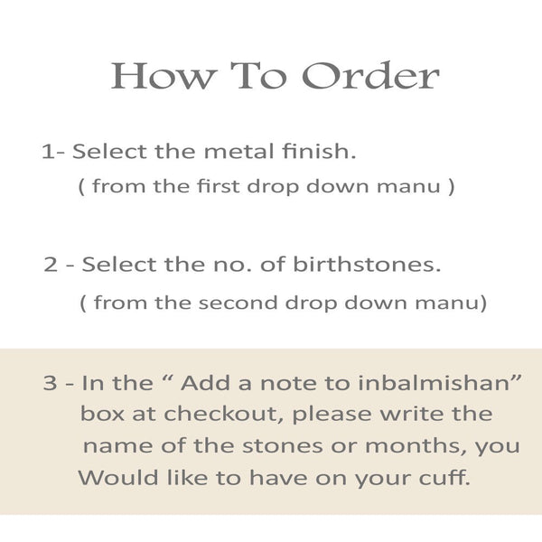 Personalized Birthstone Bracelet.