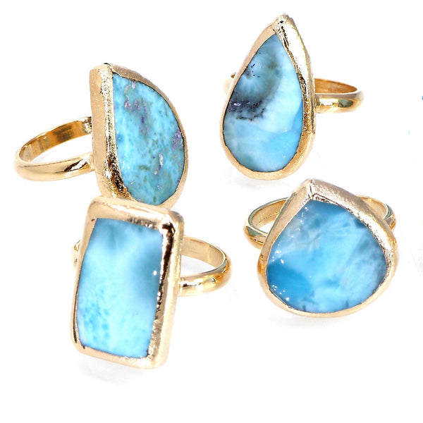 Larimar Engagement Ring.