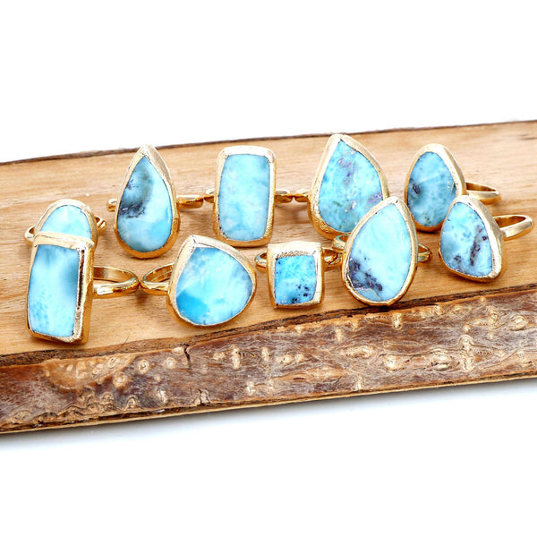 Larimar Engagement Ring.