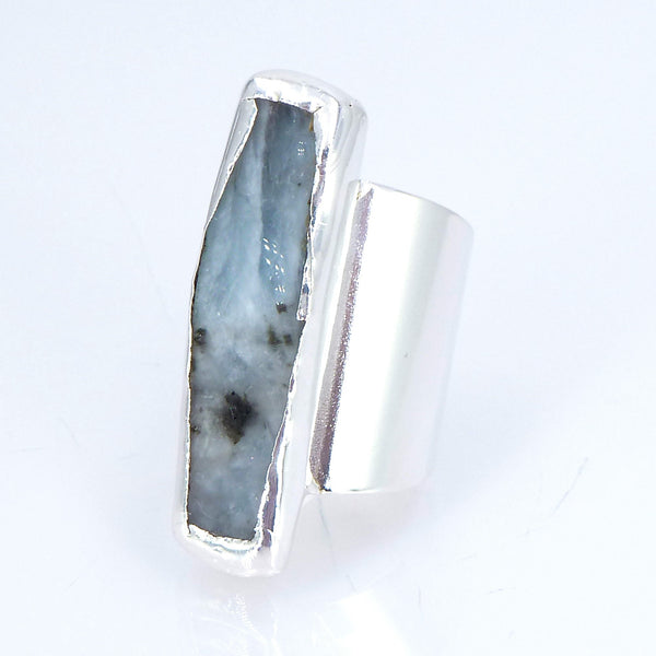 Raw Aquamarine Ring.