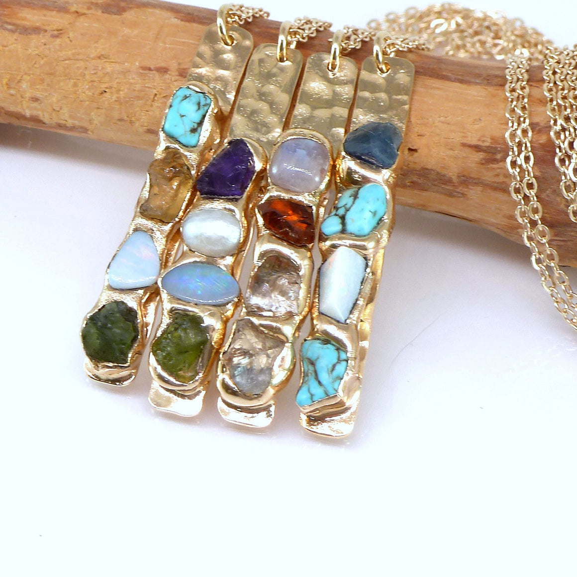 Family Birthstone Necklace.