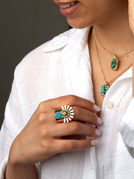 Handmade Turquoise Necklace.