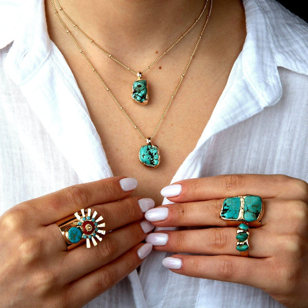 Handmade Turquoise Necklace.