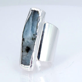 Raw Aquamarine Ring.