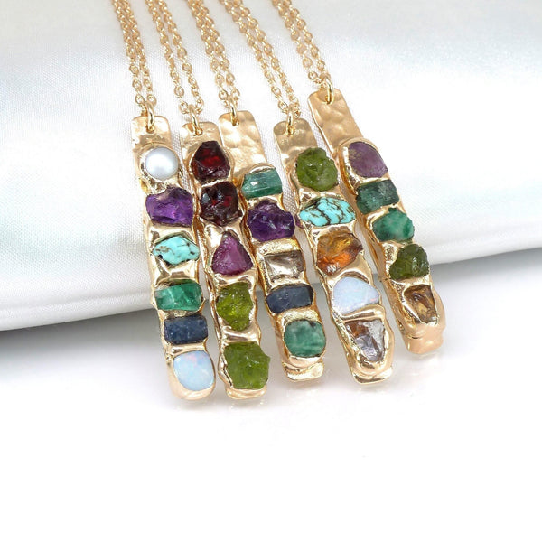 Family Birthstone Necklace.