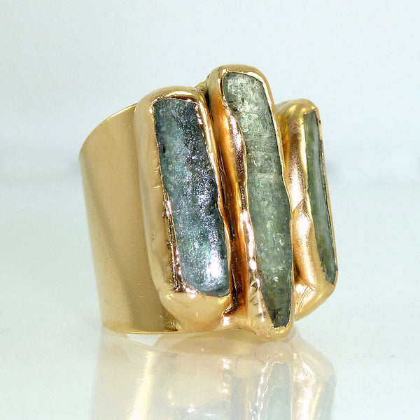 Raw Kyanite Ring.