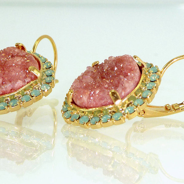 Druzy Earrings.
