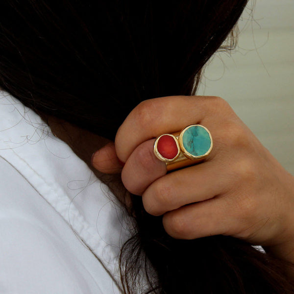 Statement Turquoise Ring.