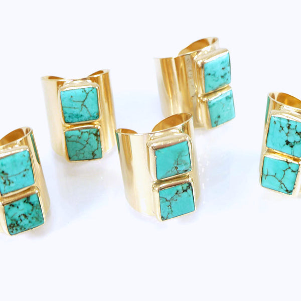 Cocktail Turquoise Ring.