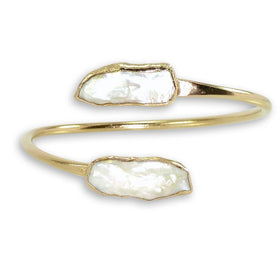 Adjustable Pearl Bangle.